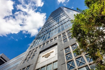 Entrance of the Bank of America Tower