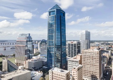 Bank of America Tower in the Jacksonville skyline
